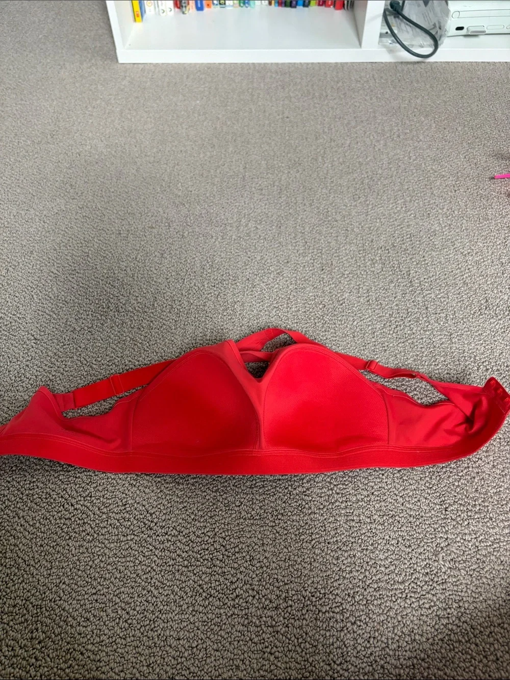 ALO Yoga Red Crossback Sports Bra
